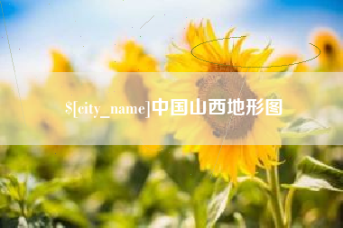 项城中国山西地形图