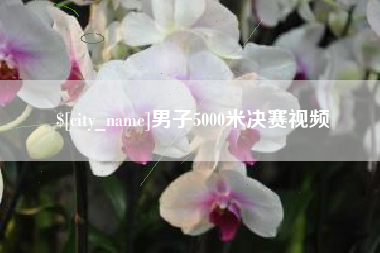 项城男子5000米决赛视频