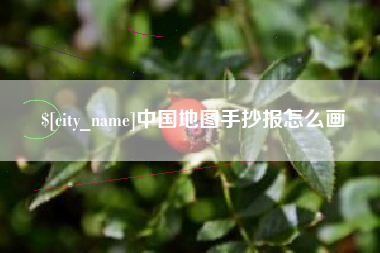 项城中国地图手抄报怎么画