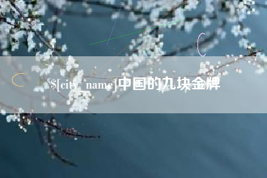 项城中国的九块金牌