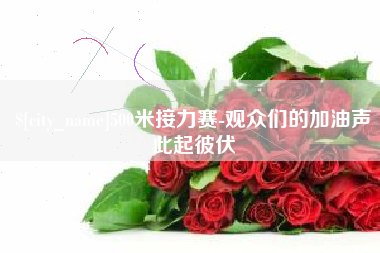 项城500米接力赛-观众们的加油声此起彼伏