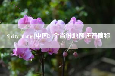 项城中国34个省份地图还有简称