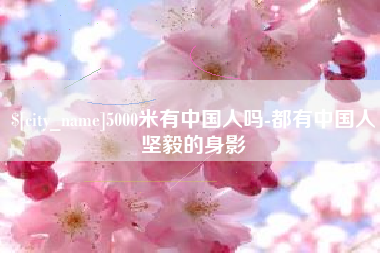 项城5000米有中国人吗-都有中国人坚毅的身影