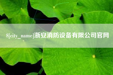项城浙安消防设备有限公司官网