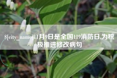 项城11月9日是全国119消防日,为积极推进修改病句