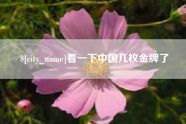 项城看一下中国几枚金牌了