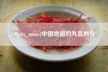 项城中国地图的九宫划分