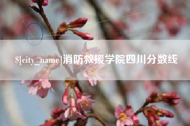 项城消防救援学院四川分数线