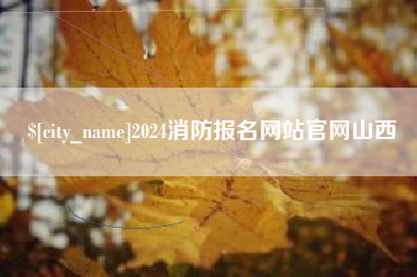 项城2024消防报名网站官网山西