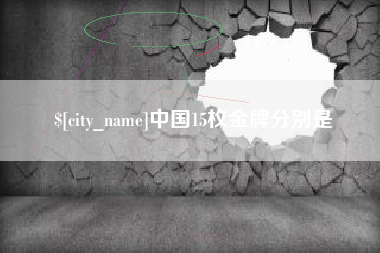 项城中国15枚金牌分别是