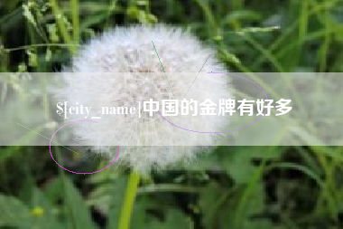 项城中国的金牌有好多
