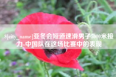 项城亚冬会短道速滑男子5000米接力-中国队在这场比赛中的表现