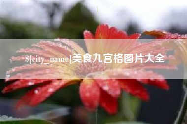 项城美食九宫格图片大全