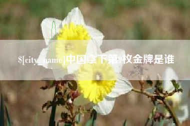 项城中国拿下第9枚金牌是谁