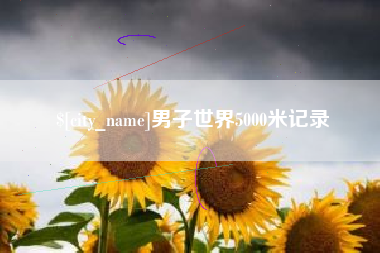 项城男子世界5000米记录