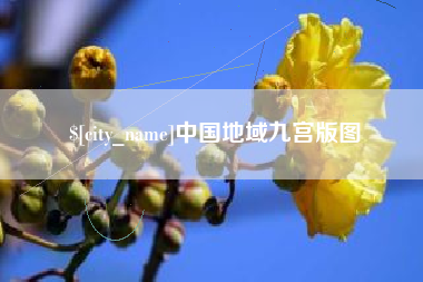 项城中国地域九宫版图