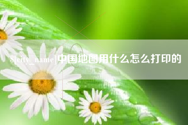 项城中国地图用什么怎么打印的