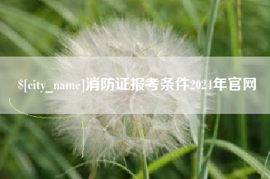 项城消防证报考条件2024年官网