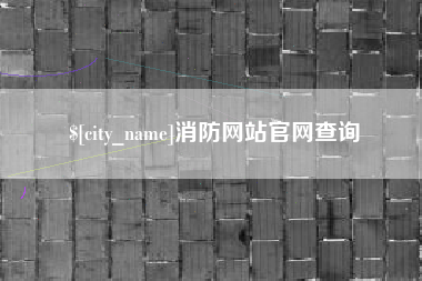 项城消防网站官网查询