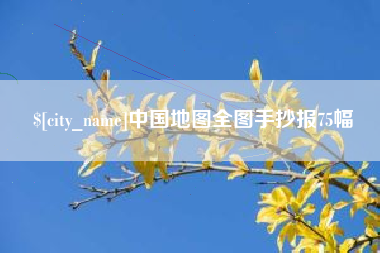 项城中国地图全图手抄报75幅