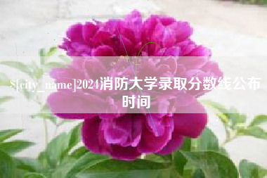 项城2024消防大学录取分数线公布时间