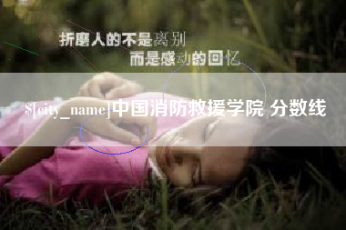 项城中国消防救援学院 分数线