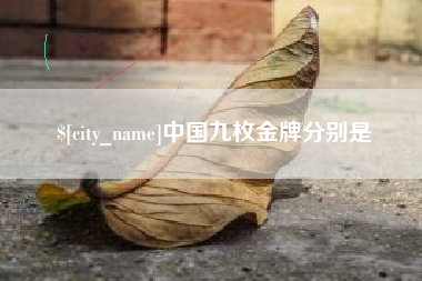 项城中国九枚金牌分别是