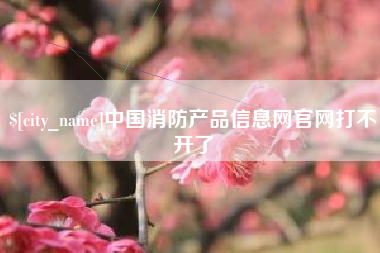 项城中国消防产品信息网官网打不开了