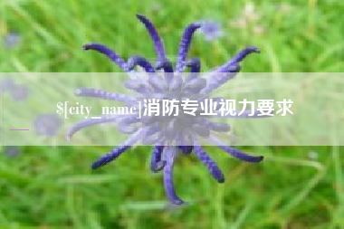 项城消防专业视力要求