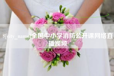 项城全国中小学消防公开课网络直播视频