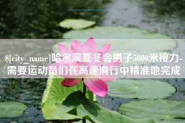项城哈尔滨亚冬会男子5000米接力-需要运动员们在高速滑行中精准地完成