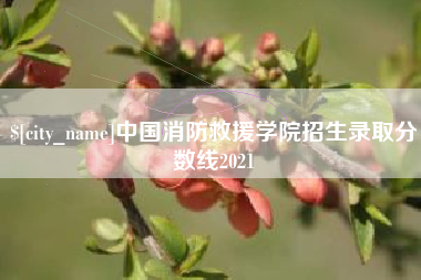 项城中国消防救援学院招生录取分数线2021