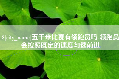 项城五千米比赛有领跑员吗-领跑员会按照既定的速度匀速前进