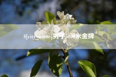 项城男子5000米金牌
