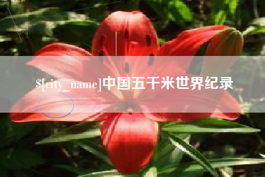 项城中国五千米世界纪录