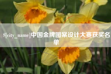 项城中国金牌图案设计大赛获奖名单
