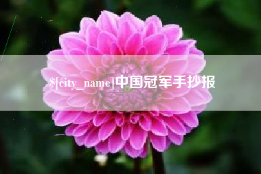 项城中国冠军手抄报