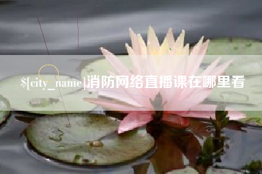 项城消防网络直播课在哪里看