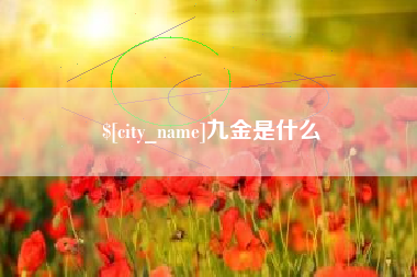 项城九金是什么