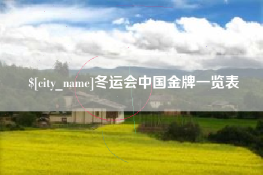 项城冬运会中国金牌一览表