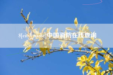 项城中国消防在线查询