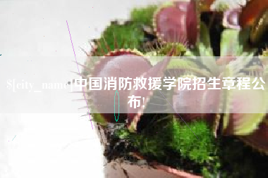 项城中国消防救援学院招生章程公布!