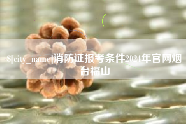 项城消防证报考条件2024年官网烟台福山